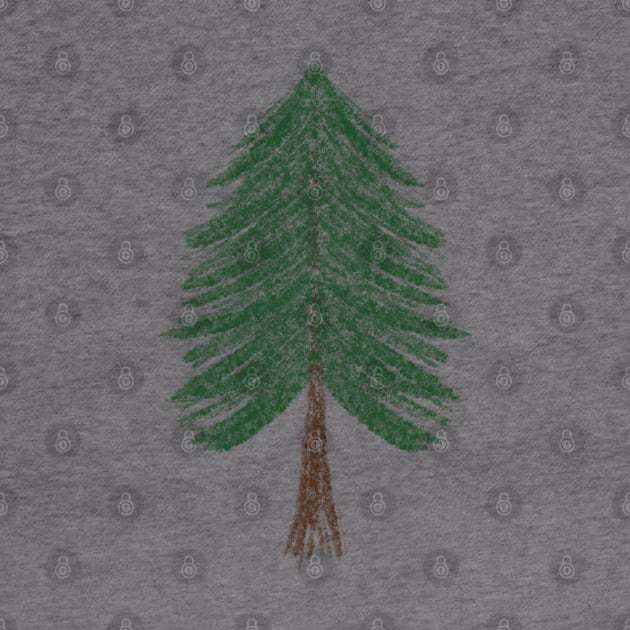 Pine Tree Sketch by Penny Jane Studios